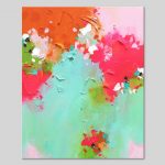 Small abstract art on canvas