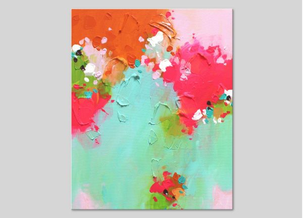 Small abstract art on canvas