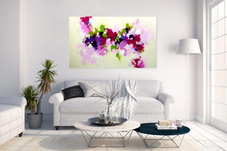 Colorful abstract art on canvas | Painting on canvas | Original home decor